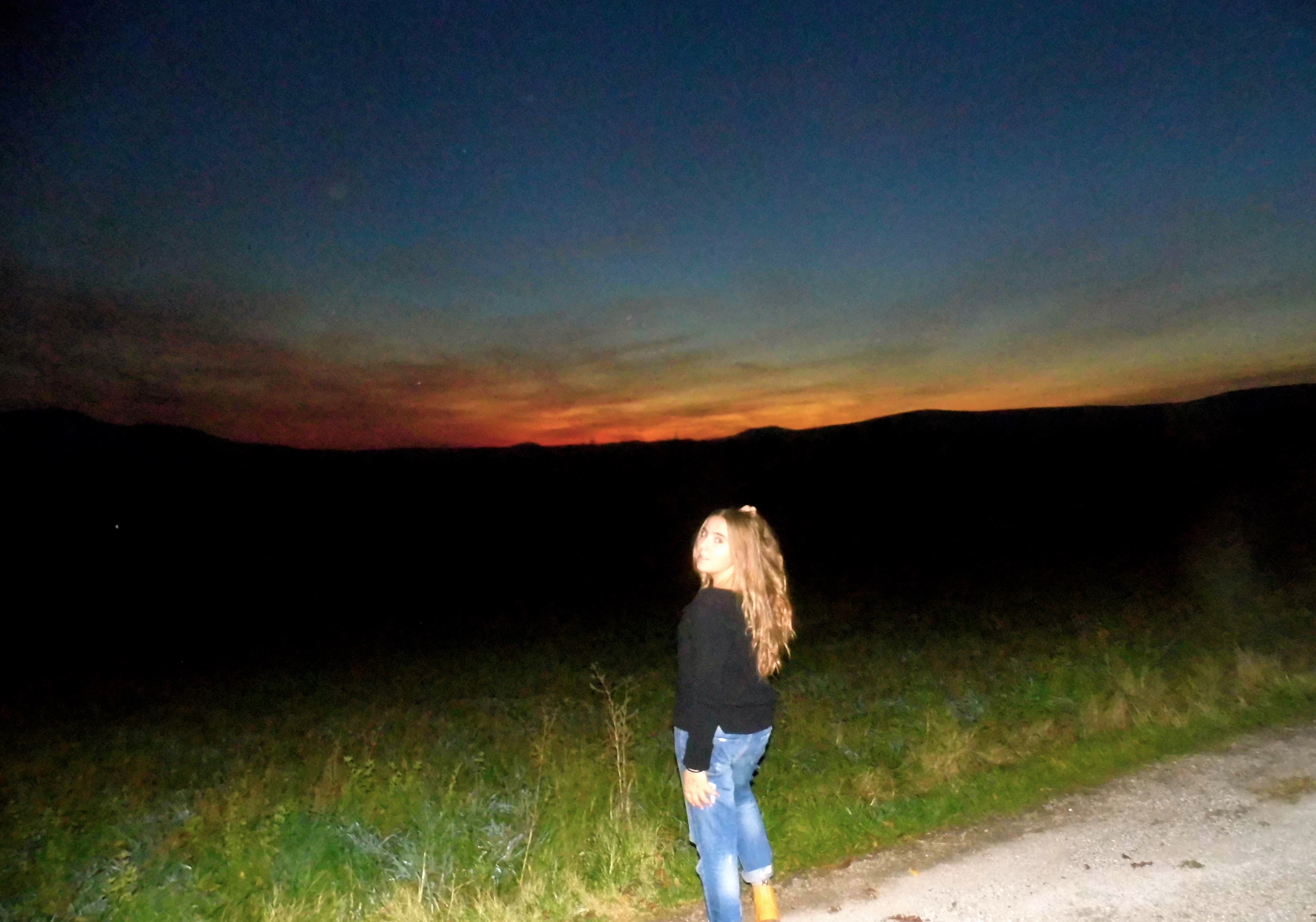 coucher de soleil sur le pays de forcalquier